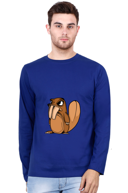 Men’s  Animal's & Monster's Full Sleeve - T Shirt - monster squirrel
