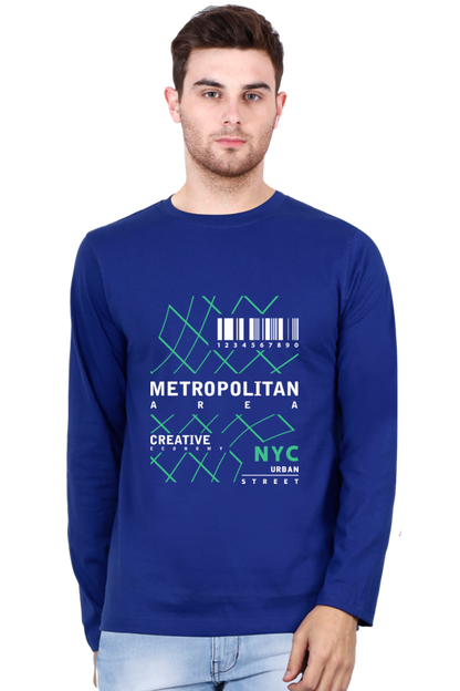 Men’s Full Sleeve - T Shirt -  Metropolitan