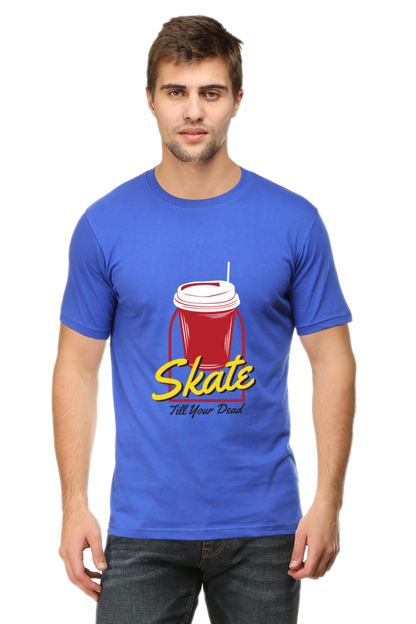 Skateboard Unisex Cotton Round Neck T-shirt - Skate