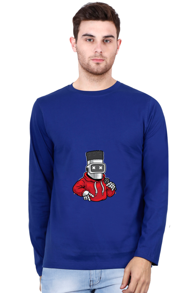 Men’s  Dance Full Sleeve - T Shirt - robot hip-hop