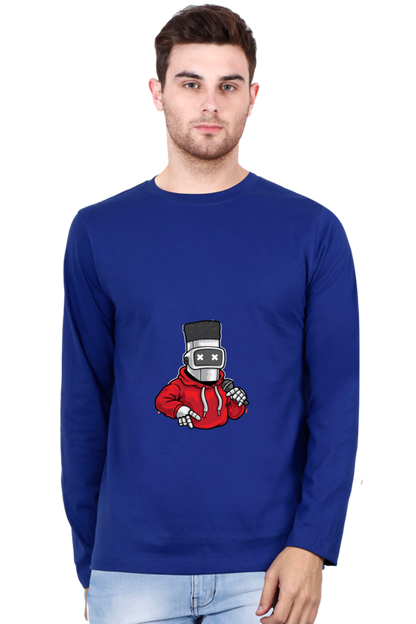 Men’s  Dance Full Sleeve - T Shirt - robot hip-hop