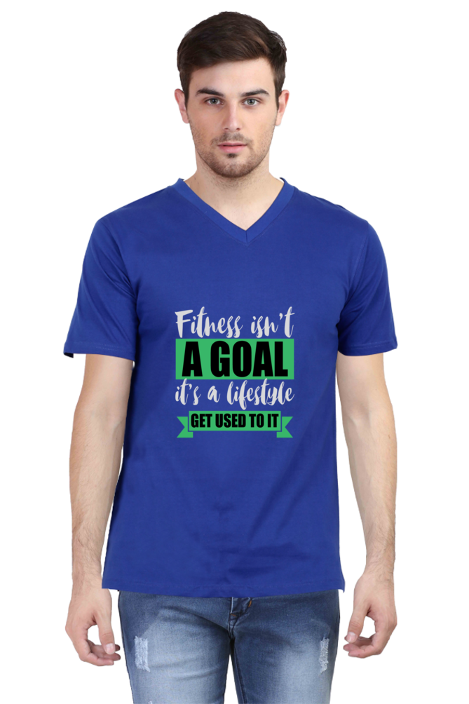 Men's V Neck T-Shirt - Get Used To It