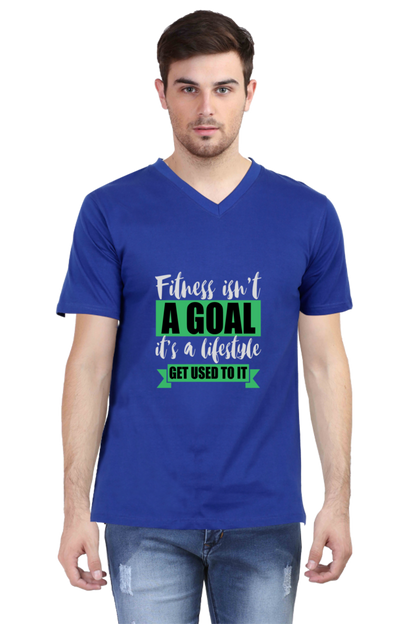 Men's V Neck T-Shirt - Get Used To It