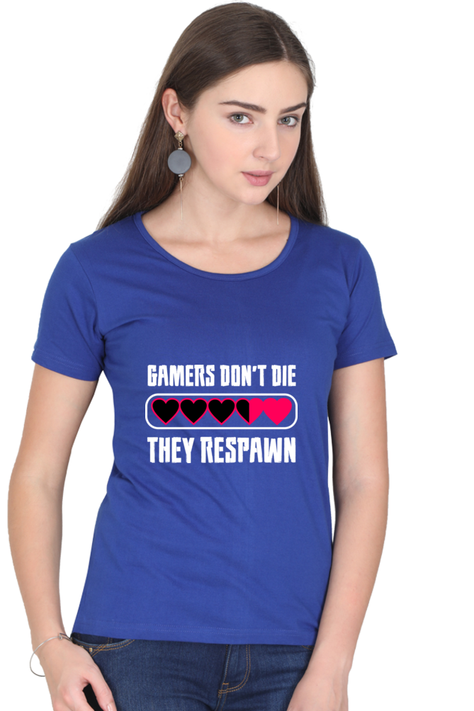 Women’s Round Neck Printed Gamer T-Shirts -  Respawn