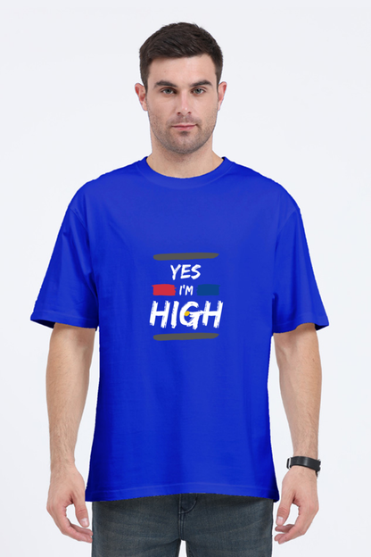 Round Neck Half-Sleeves - I'M High T-Shirt