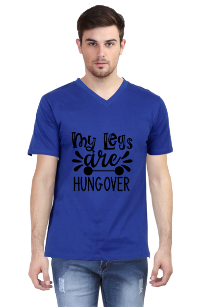 Men's V Neck T-Shirt - Leg's are Hangover
