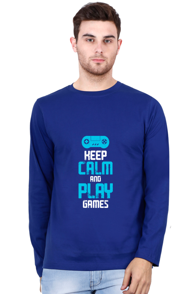 Men’s  Gamer Full Sleeve - T Shirt - Calm