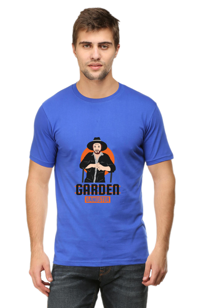 Men's Gardening Cotton Round Neck T-Shirt - gangster