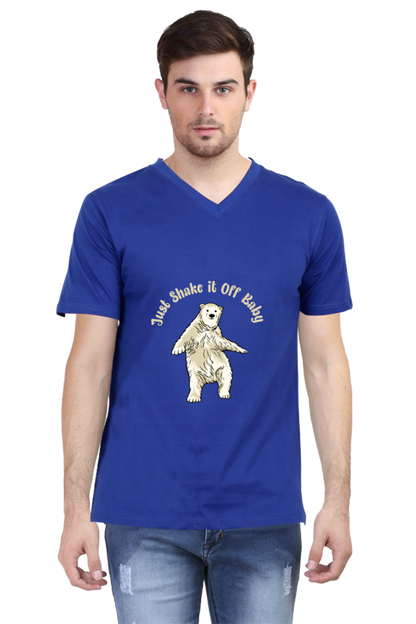 Men's Funny & Queen SVG V Neck T-Shirt - shake it
