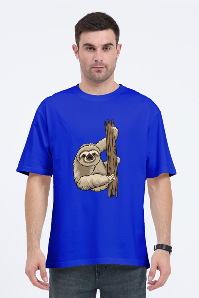 Men Sloth Oversized Classic T Shirt  - grandpaa sloth