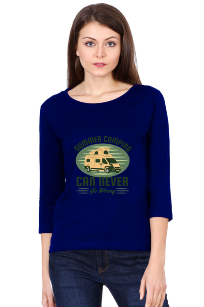 Women’s Full Sleeves Summer T-Shirts -  Camping