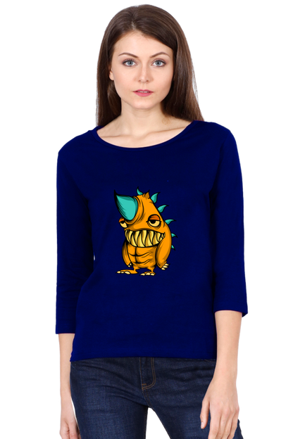 Women’s Full Sleeves Animal's & Monster's  T-Shirts - lazy rino
