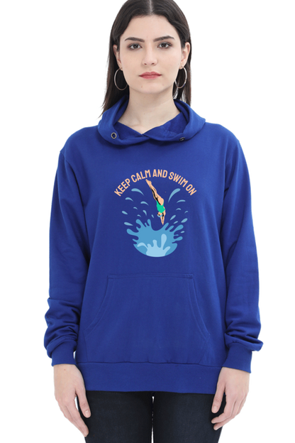 Women's Swimming Sweatshirts Hoodie - Swim On