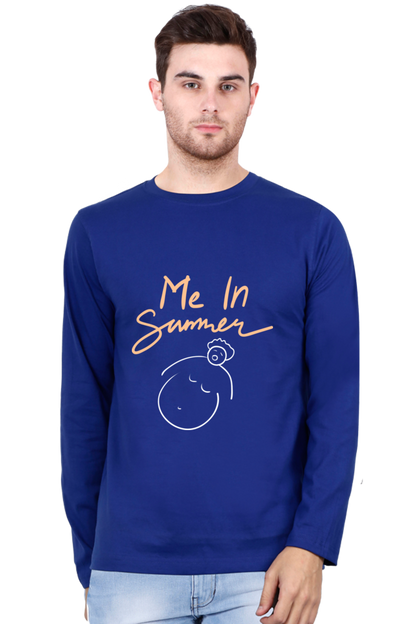 Men’s  Summer Full Sleeve - T Shirt - Me In Summer