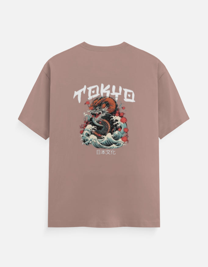 Men's Round Neck Printed T-shirt - Tokyo