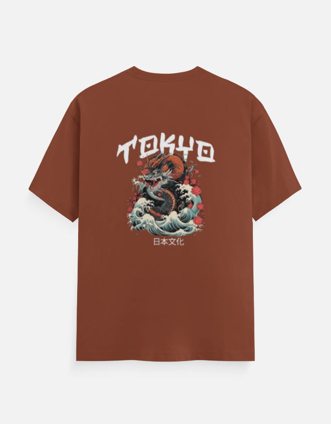 Men's Round Neck Printed T-shirt - Tokyo