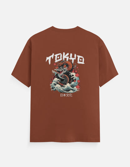 Men's Round Neck Printed T-shirt - Tokyo