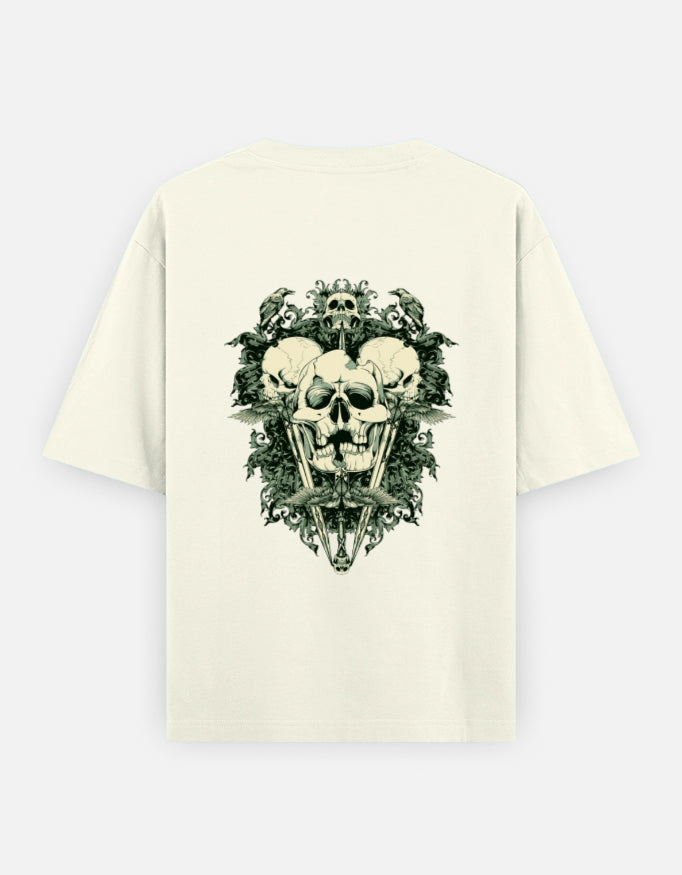 Men's Oversized Classic T-Shirt - Triple skeleton