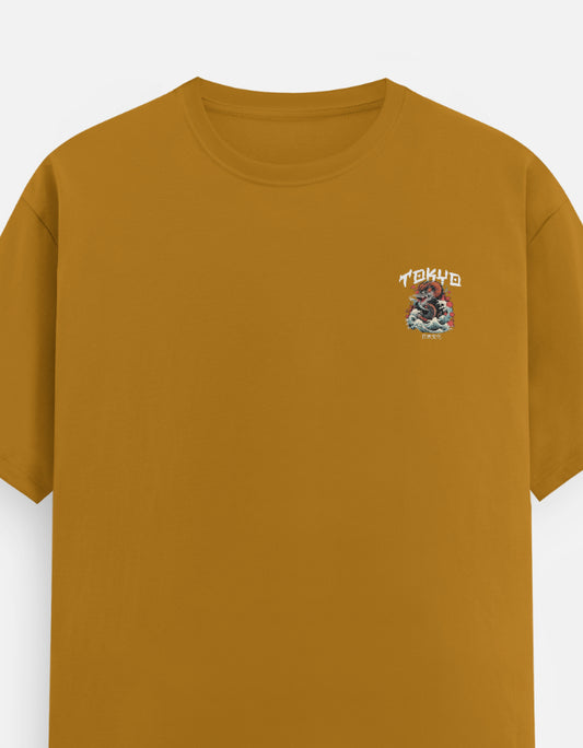 Men's Round Neck Printed T-shirt- Tokyo