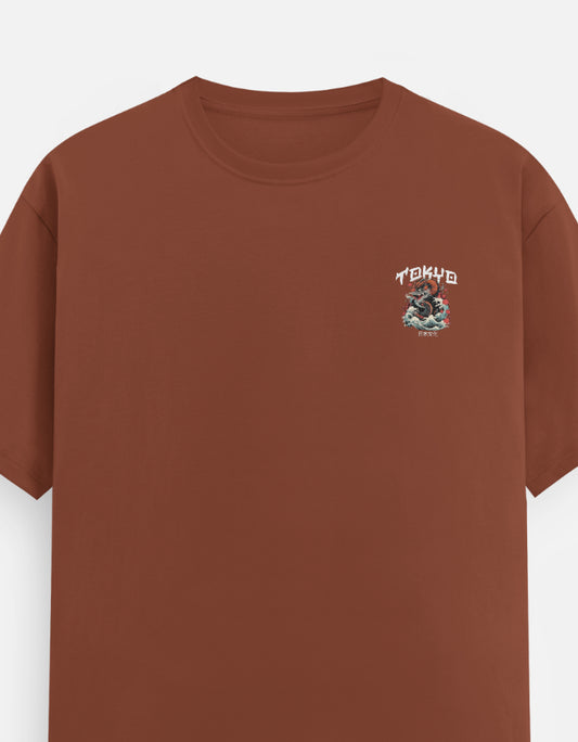 Men's Round Neck Printed T-shirt - Tokyo