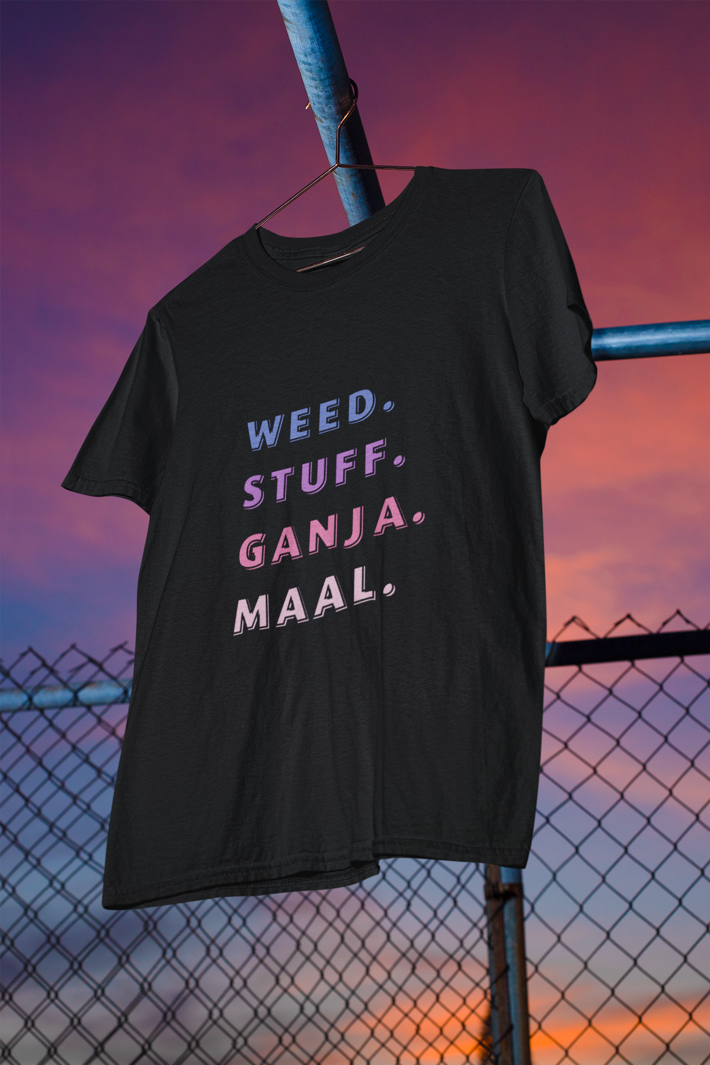 Round Neck Half-Sleeves - Stuff-T-Shirt