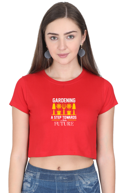 Women Gardening Crop Top -  future