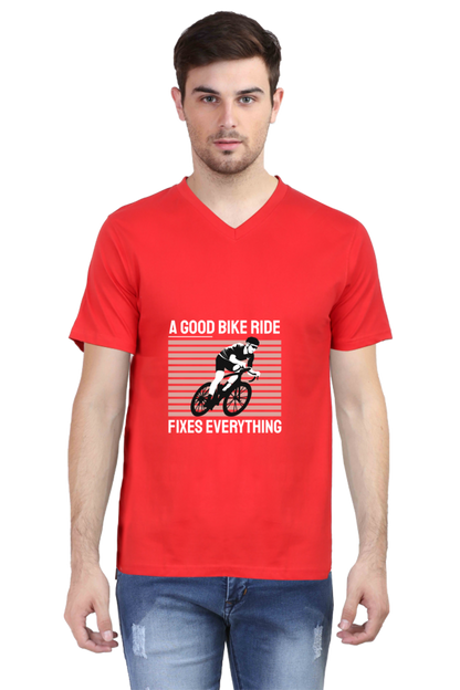 Men's Rider V Neck T-Shirt - fixes
