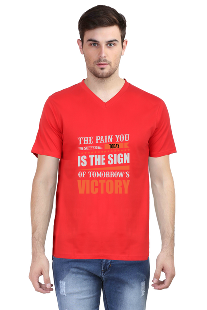 Men's V Neck T-Shirt - Tomorrow Victory