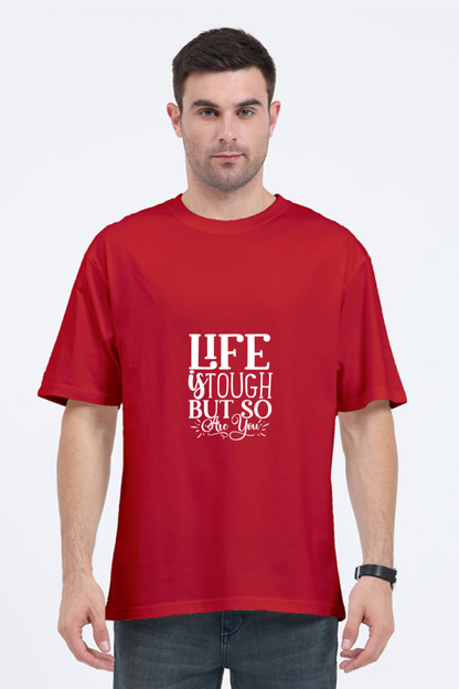 Men Motivational Oversized Classic T Shirt  - Tough