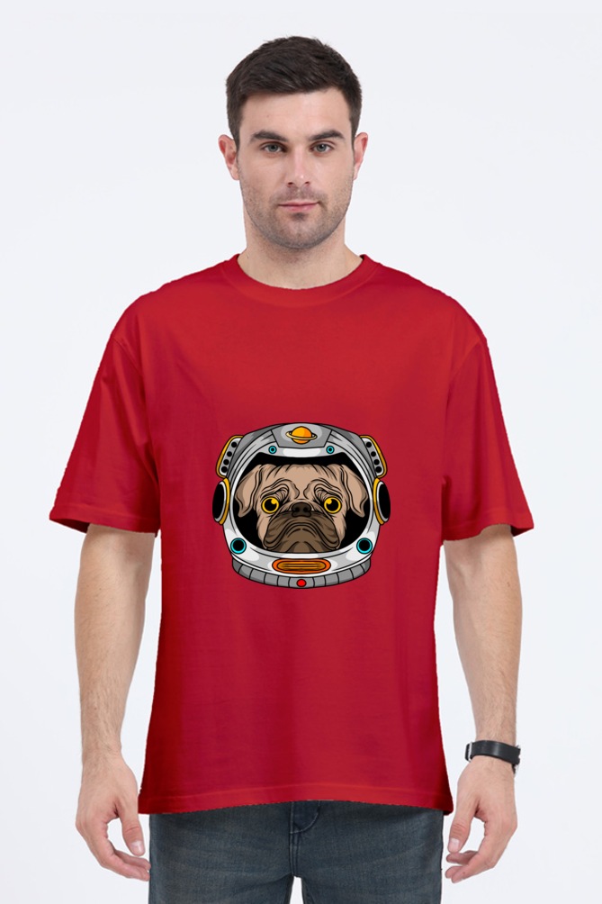 Men Animal's & Monster's  Oversized Classic T Shirt  -  helmet dog