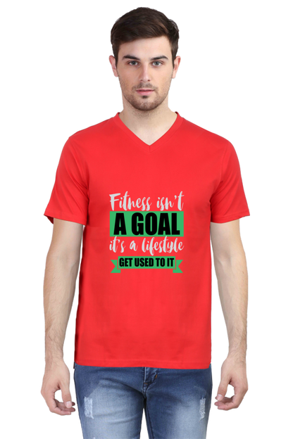 Men's V Neck T-Shirt - Get Used To It