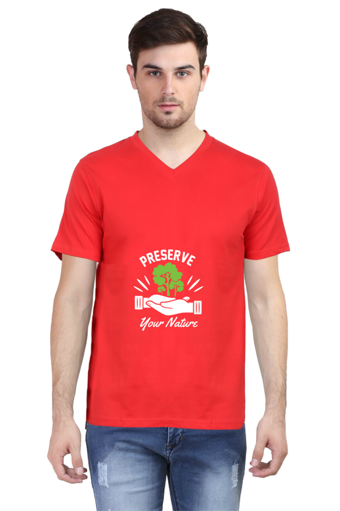 Men's Gardening V Neck T-Shirt - preserve