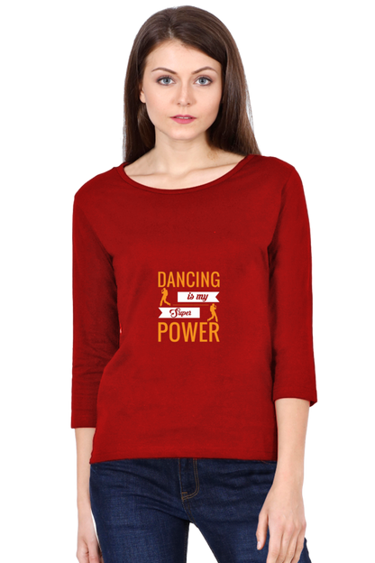 Women’s Full Sleeves Dance T-Shirts - power