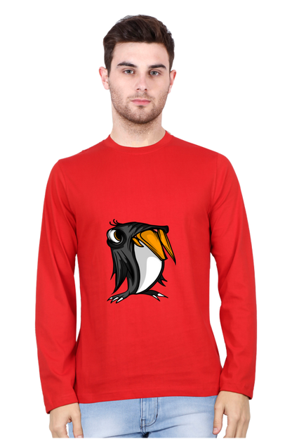Men’s  Animal's & Monster's Full Sleeve - T Shirt - monster penguin