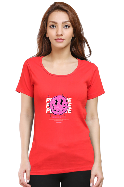 Women’s Round Neck Stones T-Shirts - Positive