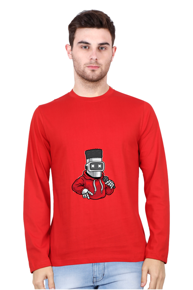 Men’s  Dance Full Sleeve - T Shirt - robot hip-hop