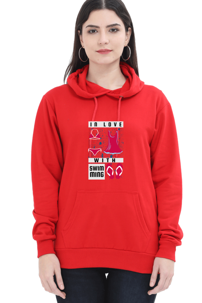 Women's Swimming Sweatshirts Hoodie - In Love