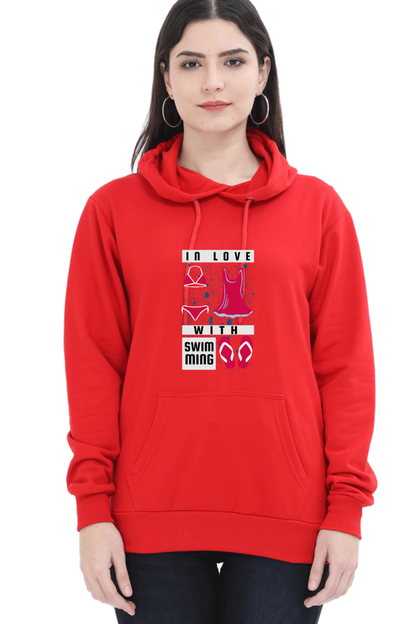 Women's Swimming Sweatshirts Hoodie - In Love