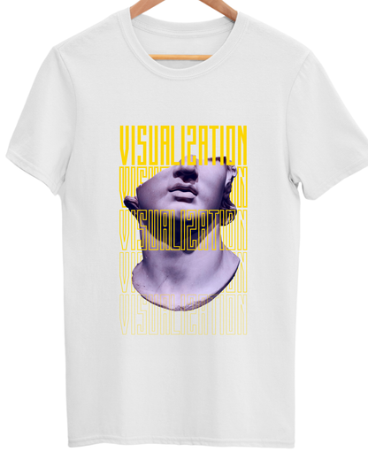 Premium Bio Wash Unisex Minimalists Cotton Round Neck T-shirt - Visualization