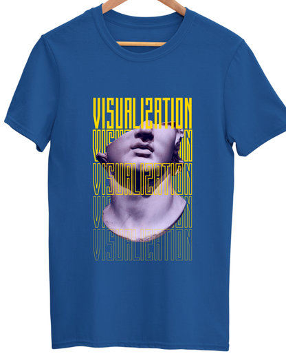 Premium Bio Wash Unisex Minimalists Cotton Round Neck T-shirt - Visualization