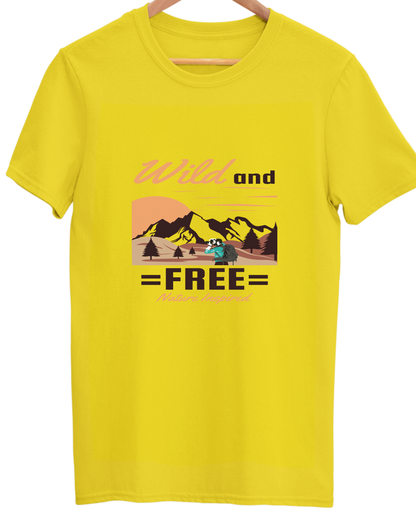 Adventure Unisex Cotton Round Neck T-shirt
