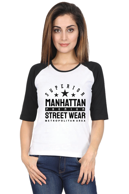 Women’s Raglan T-Shirt - Manhattan