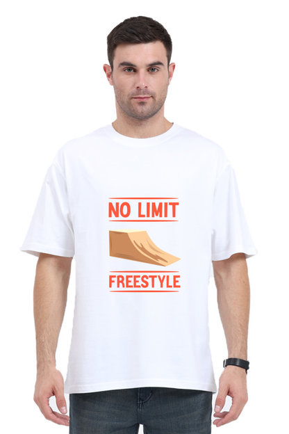 Men Skateboard Oversized Classic T Shirt  - Freestyle