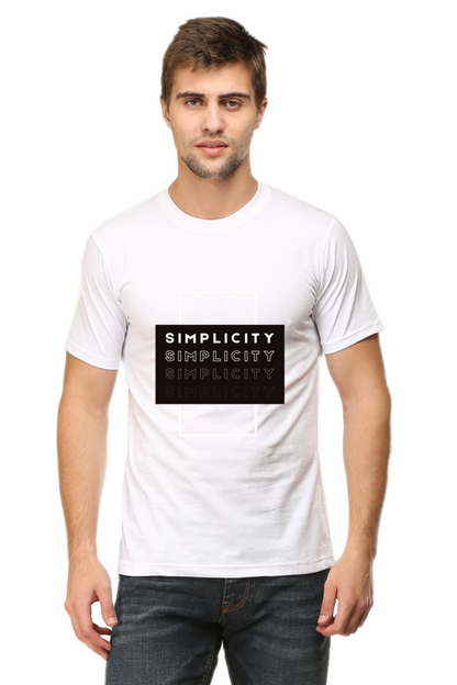Minimalistic Unisex Cotton Round Neck T-shirt