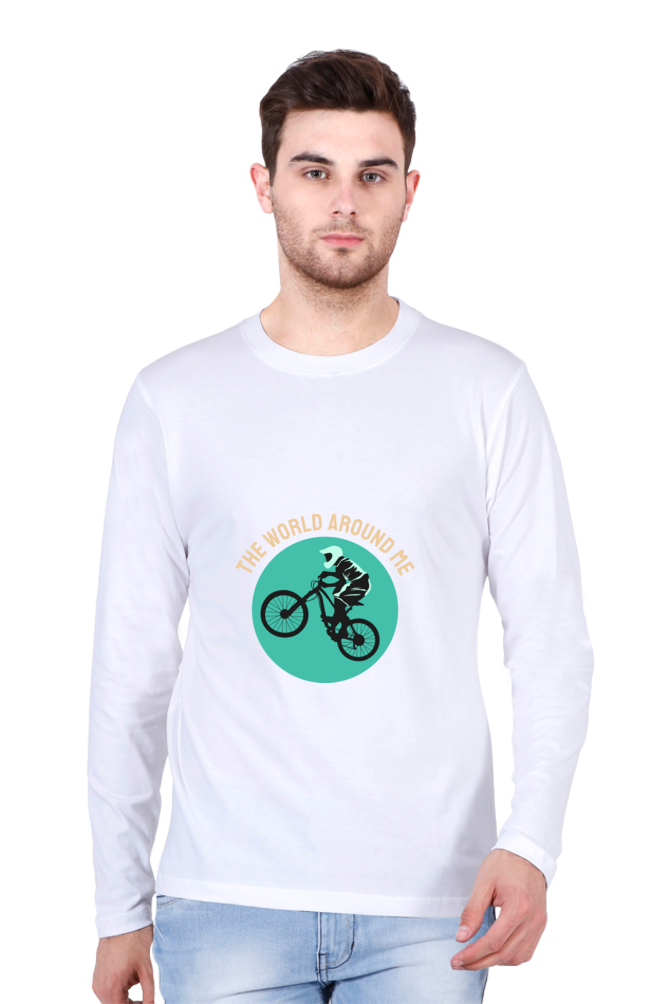 Men's BMX Full sleeve T-Shirt - world