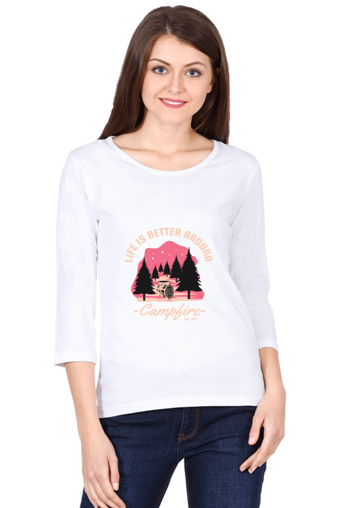 Women’s Full Sleeves Adventure T-Shirts - life is better