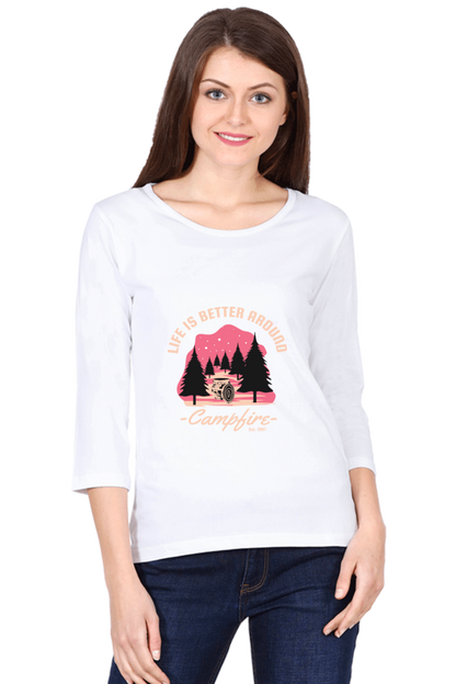 Women’s Full Sleeves Adventure T-Shirts - life is better