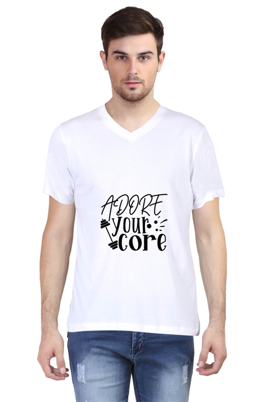 Men's Summer V Neck T-Shirt - Adore