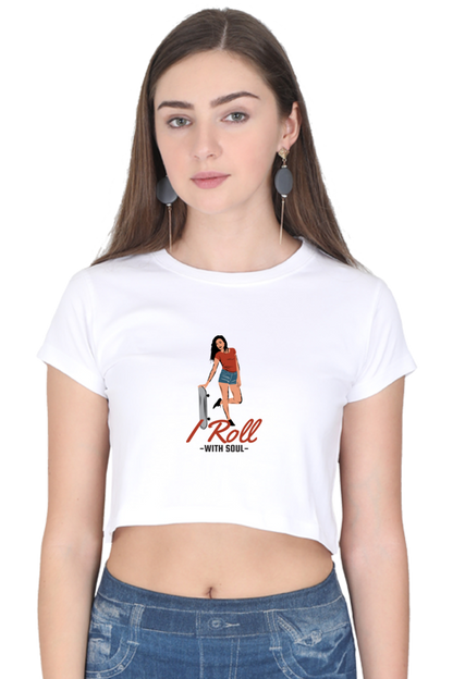 Women Skateboard Crop Top - Soul