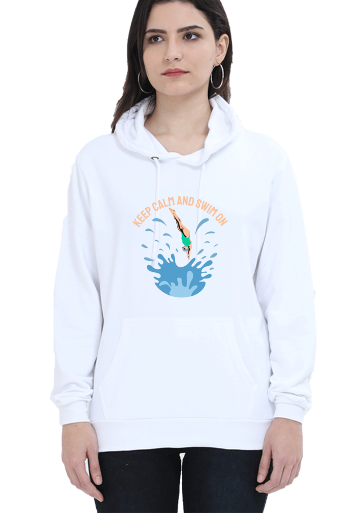 Women's Swimming Sweatshirts Hoodie - Swim On